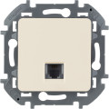 Розетка телефонная Legrand Inspiria для скрытого монтажа , разьем RJ 11, цвет Слоновая кость.