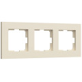 W0032962/ Рамка на 3 поста Slab (айвори софт)
