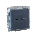 BRITE Розетка USB A+C 18Вт РЮ11-1-БрМ маренго IEK