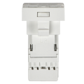 PRIMER РКИ-10-00-П-6 Розетка компьютерная RJ45 UTP кат.6 (1 модуль) белая IEK