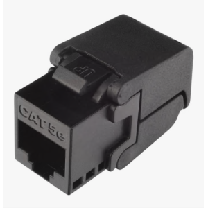 Вставка Keystone с коннектором RJ45 Cat 6, черный RIKETT (147406 BK)