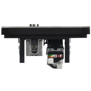 FORTE&PIANO Розетка двойная TV+RJ45 кат.5E FP736M металл никель IEK