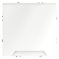 Розетка встраиваемая VOLTUM S70 с заземлением, защитными шторками и крышкой 16А, (белый матовый)