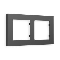 AF220802 Рамка ALFA Techno Графит Мягкое касание 2-ая AMBRELLA VOLT