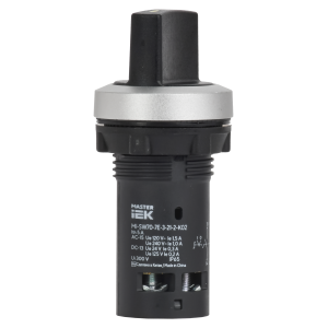 Переключатель IP65 2 позиции моноблок 1NO+1NC чёрный MASTER IEK