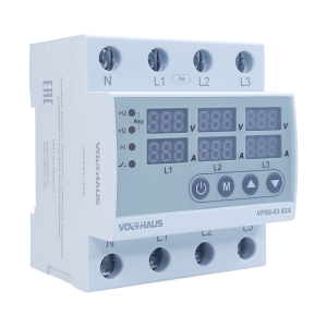 Реле контроля напряжения VOLTHAUS VPS8 03 U 63A