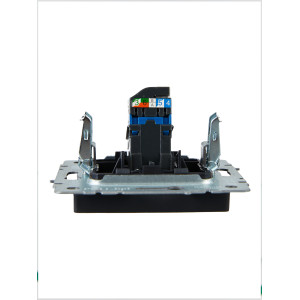 BRITE Розетка компьютерная RJ45 кат.6 РК11-БрЧ черный IEK