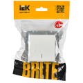 BRITE Выключатель 1-клавишный проходной с индикацией 10А ВС10-1-7-БрБ белый IEK