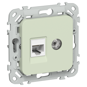 FLITE Розетка 2-местная RJ45/TV категория 5Е UTP РКТВ5е-2-0-ФлП панг IEK