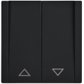 FORTE&PIANO Выключатель жалюзи 10А FP111M металл черный IEK