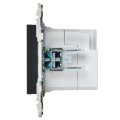 SKANDY Розетка USB A+C 18Вт SK-R13T титан IEK