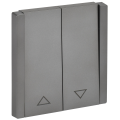 FORTE&PIANO Выключатель жалюзи 10А FP511 сталь IEK