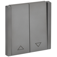 FORTE&PIANO Выключатель жалюзи 10А FP511 сталь IEK