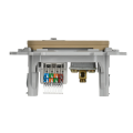 FLITE Розетка 2-местная RJ45/TV категория 5Е UTP РКТВ5е-2-0-ФлХ хаки IEK