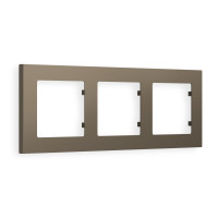AF220633 Рамка ALFA Techno Темная бронза матовый 3-ая AMBRELLA VOLT