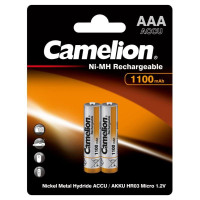 Аккумулятор AAA/R03 NI-MN 1100мА.ч BP-2 (блист.2шт) Camelion 7372