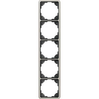 Рамка 5 постов Jung CD 500, платина, CD585PT