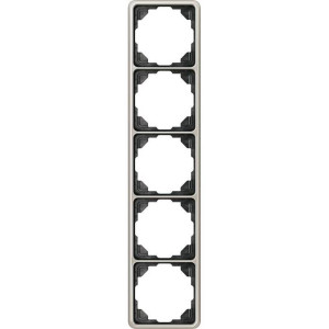 Рамка 5 постов Jung CD 500, платина, CD585PT