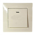 Выключатель 1-кл. СП Simon 15 16А IP20 с индикацией сл. кость Simon 1590104-031