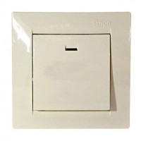 Выключатель 1-кл. СП Simon 15 16А IP20 с индикацией сл. кость Simon 1590104-031