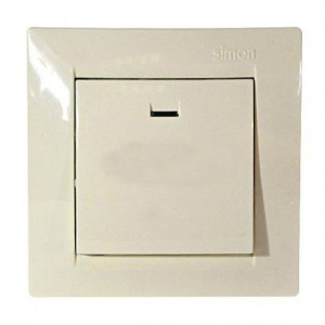 Выключатель 1-кл. СП Simon 15 16А IP20 с индикацией сл. кость Simon 1590104-031