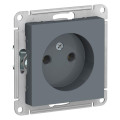ATLASDESIGN РОЗЕТКА без заземления без шторок, 16А, механизм, ГРИФЕЛЬ ATN000741