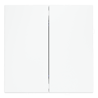 Перекрестный переключатель встраиваемый VOLTUM S70 двухклавишный 10А, белый матовый