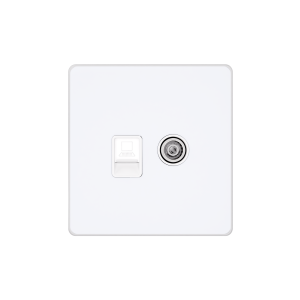 Systeme Infinity, Розетка информационная СУ TVFM и кат.5е, Арктический лед