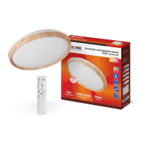 Светильник светодиодный COMFORT WOOD 75Вт 230В 3000-6500К 6000лм 490х90мм с пультом ДУ IN HOME 4690612035758