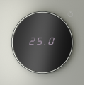 Терморегулятор электронный VOLTUM S70 с индикацией и датчиком, для теплого пола, (сталь)