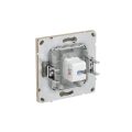 Компьютерная розетка RJ-45 без шторки, кат.6А одинарная,KANT, ванильный марципан