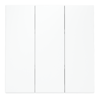 Клавиши для выключателя/переключателя трехклавишного, S70 (белый матовый)