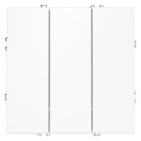 Выключатель встраиваемый VOLTUM S70 трехклавишный 10А, (белый матовый)