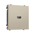MS354030 Комплект механизма розетки HDMI 2.1 SIGMA Кашемир 30V/900MS 4K-120HZ 8K-60Hz QUANT PRO (SP3540, PR223)