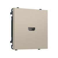 MS354030 Комплект механизма розетки HDMI 2.1 SIGMA Кашемир 30V/900MS 4K-120HZ 8K-60Hz QUANT PRO (SP3540, PR223)