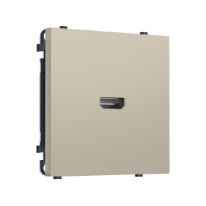 MS354030 Комплект механизма розетки HDMI 2.1 SIGMA Кашемир 30V/900MS 4K-120HZ 8K-60Hz QUANT PRO (SP3540, PR223)