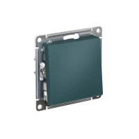 ATLASDESIGN 1-клавишный ПЕРЕКЛЮЧАТЕЛЬ, сх.6, 10АХ, мех., быстрозажим. клем., ИЗУМРУД ATN000861S