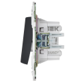 SKANDY Выключатель 2-клавишный перекрестный 10А SK-V06Bl черный IEK