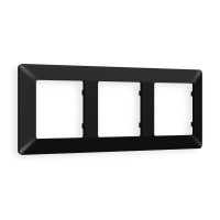 AF110703 Рамка ALFA Line Черный матовый 3-ая AMBRELLA VOLT