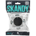 SKANDY Розетка с заземлением без защитных шторок 16А SK-R05N металл никель IEK