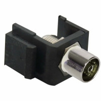 Вставка Keystone с TV коннектором, черный (32554 BK) RIKETT