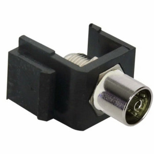 Вставка Keystone с TV коннектором, черный (32554 BK) RIKETT