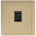 FORTE&PIANO Розетка компьютерная RJ45 кат.5E FP632M металл шампань IEK
