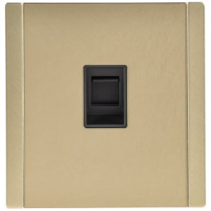 FORTE&PIANO Розетка компьютерная RJ45 кат.5E FP632M металл шампань IEK