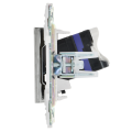 SKANDY Розетка компьютерная RJ45 кат.6 SK-K02N металл никель IEK