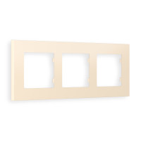 AF250333 Рамка ALFA Qubi Бежевый матовый 3-ая AMBRELLA VOLT