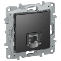 IEKETIKA Розетка компьютерная RJ45 категория 5Е UTP 6726411 антрацит IEK