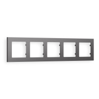AF220655 Рамка ALFA Techno Антрацит серый 5-ая AMBRELLA VOLT