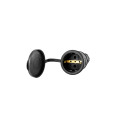 Розетка переносная с крышкой каучук черная 2P+PE 250V 16А IP54 DYNEL