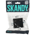 SKANDY Выключатель жалюзи 10А SK-V12Bl черный IEK
